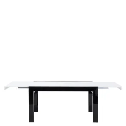 Stoły| Stół rozkładany IMPERIA połysk biały / czarny