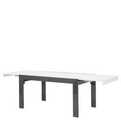 Stół rozkładany IMPERIA połysk biały / grafit