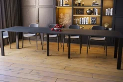 Stół rozkładany industrialny ciemny beton VAST