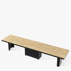 inny Stół rozkładany KOLOS dąb artisan / czarny połysk 160-412 cm