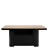 Stół rozkładany KOLOS dąb słoneczny/czarny połysk