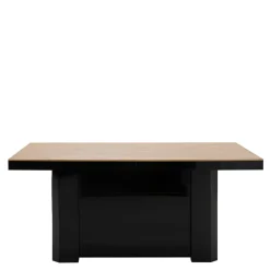 Stół rozkładany KOLOS dąb słoneczny/czarny połysk