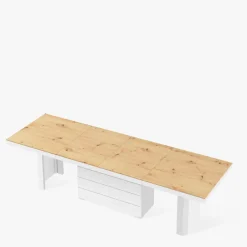 inny Stół rozkładany KOLOS II dąb artisan / biały połysk 160-286 cm