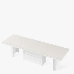 Stoły|inny Stół rozkładany KOLOS II kaszmir mat / biały połysk 160-286 cm