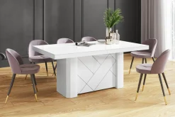 Stoły| Stół rozkładany KOLOS MAX biały połysk
