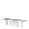 Stoły| Stół rozkładany KOLOS MAX biały / szary połysk
