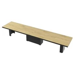 Stół rozkładany KOLOS MAX czarny / dąb słoneczny