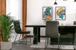 Stół rozkładany KOLOS MAX czarny / dąb słoneczny