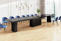 Stół rozkładany KOLOS MAX czarny połysk