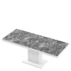 inny Stół rozkładany LIMENA 140 - 190 cm nadruk czarny VENATINO marmur połysk
