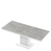 Stoły| Stół rozkładany LIMENA biały / nadruk szary kamień mat