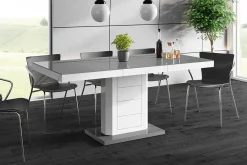 Stoły| Stół rozkładany LIMENA MAT szary / biały