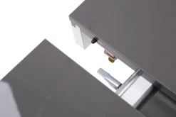 Stół rozkładany LIMENA połysk szary / biały