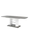 Stół rozkładany LINOSA 3 połysk szary / biały