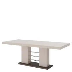 Stoły| Stół rozkładany LINOSA 2 połysk cappucino / wenge