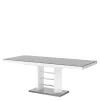 Stoły| Stół rozkładany LINOSA LUX biały / szary połysk