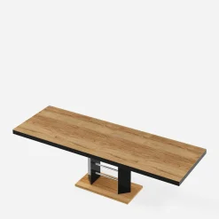 inny Stół rozkładany LINOSA LUX LAMI czarny połysk / dąb pradawny