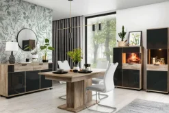 Stoły|Furni Home Stół rozkładany na kolumnie G-TE 90x160 cm