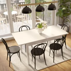 inny Stół rozkładany UNO biały 120-160 cm