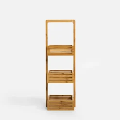Akcesoria Łazienkowe|Akcesoria Łazienkowe|inny Stojak łazienkowy bambusowy 3-poziomowy 23x19x70 cm