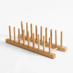 Suszarki I Ociekacze|inny Stojak na talerze bambusowy 33x12x10,3 cm