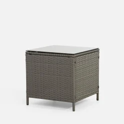 inny Stolik do ogrodu kwadratowy SKOTI szary