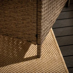 Meble Ogrodowe|Meble Ogrodowe|inny Stolik do ogrodu kwadratowy SKOTI brązowy