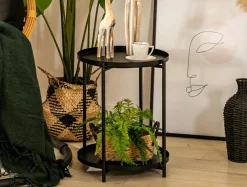 Stoliki Kawowe| Stolik kawowy czarny metalowy SALAR