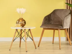 Stoliki Kawowe| Stolik kawowy okrągły biały FART