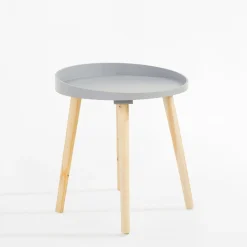 Stolik kawowy pomocniczy szary 44 cm