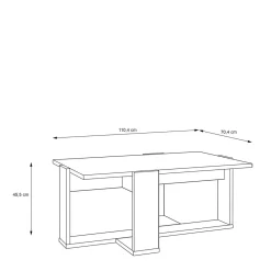 FORTE Stolik kawowy z białym blatem COFFEE TABLES