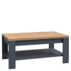 Stoliki Kawowe| Stolik kawowy z półką granatowy