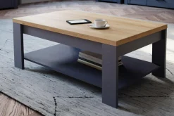 Stoliki Kawowe| Stolik kawowy z półką granatowy