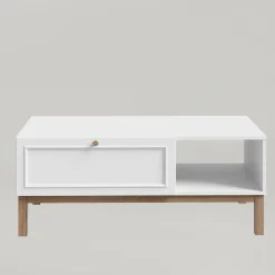 Stoliki Kawowe|FORTE Stolik kawowy z szufladą szary