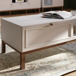 Stoliki Kawowe|FORTE Stolik kawowy z szufladą szary