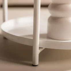 Stolik metalowy biały SALAR