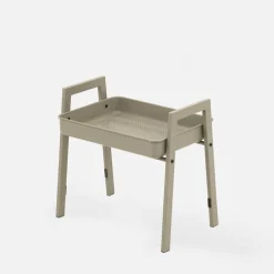 inny Stolik metalowy ciemnobeżowy HOCTANS