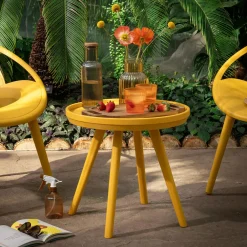 inny Stolik ogrodowy HECCIANO żółty