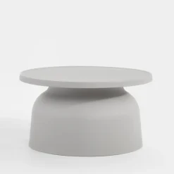 inny Stolik ogrodowy okrągły jasnoszary ULMONDO