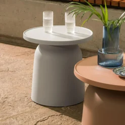 Stoły|Meble Ogrodowe|inny Stolik ogrodowy okrągły różowy ULMONDO