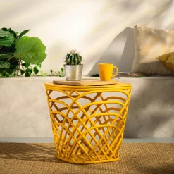 inny Stolik ogrodowy z pojemnikiem HAMILLO żółty