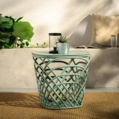 Meble Ogrodowe|Meble Ogrodowe|inny Stolik ogrodowy z pojemnikiem HAMILLO jasnozielony