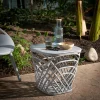 Meble Ogrodowe|Meble Ogrodowe|inny Stolik ogrodowy z pojemnikiem HAMILLO jasnoszary