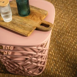 Meble Ogrodowe|Meble Ogrodowe|inny Stolik ogrodowy z pojemnikiem HAMILLO różowy