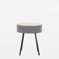 inny Stolik okrągły szary 40,5x47,5 cm