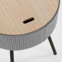 inny Stolik okrągły szary 40,5x47,5 cm