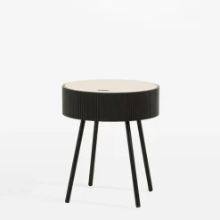 Stoliki Kawowe|inny Stolik okrągły szary 40,5x47,5 cm