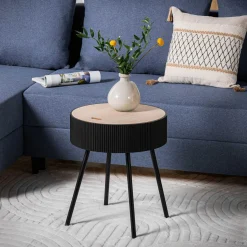 Stoliki Kawowe|inny Stolik okrągły szary 40,5x47,5 cm