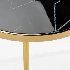 inny Stolik okrągły złoty EFUZZO