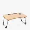 inny Stolik pod laptop składany brązowy 40x60x26 cm